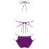 Obsessive Balitta - bikini brillant à col (violet) - M