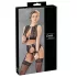 Cottelli Bondage - ensemble de lingerie en dentelle + menottes (4 pièces)