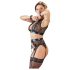 Cottelli Bondage - ensemble lingerie dentelle (4 pièces) - M