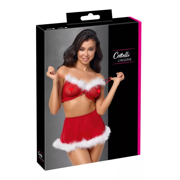 Ensemble lingerie de Noël Cottelli (rouge)