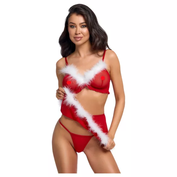 Ensemble lingerie de Noël Cottelli (rouge)