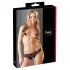 Cottelli - Culotte ouverte taille basse - noir - M