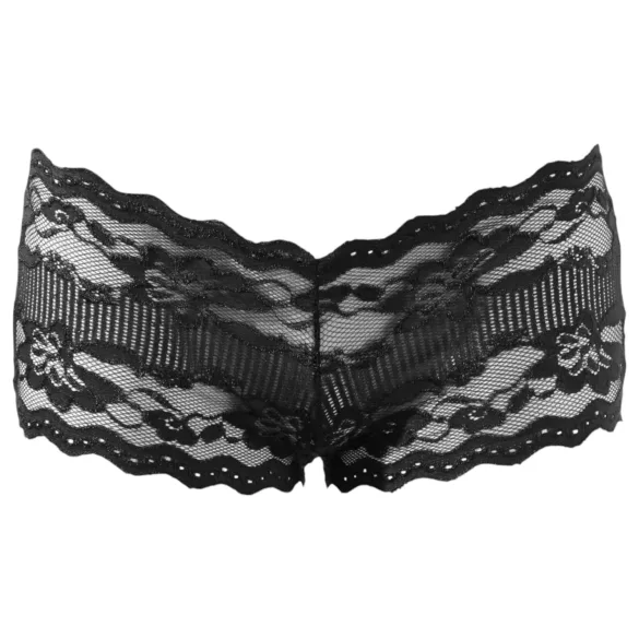 Cottelli - Culotte brésilienne en dentelle noire - lingerie sexy - L