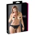Cottelli Plus Size - Culotte ouverte en dentelle (noir)