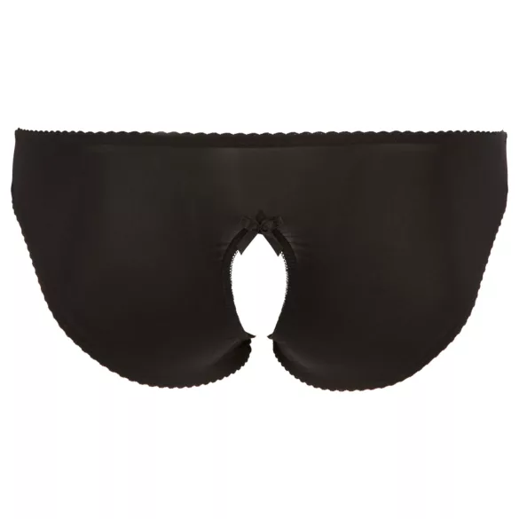 Cottelli Plus Size - Culotte ouverte en dentelle (noir)