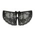 Cottelli - culotte ouverte en dentelle avec nœud (noir) - M