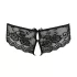 Cottelli - culotte ouverte femme dentelle nœud - noir - XL