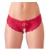 Cottelli - culotte ouverte à nœud (rouge) - L