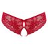 Cottelli - culotte ouverte à nœud (rouge) - L