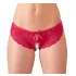 Cottelli - culotte ouverte femme avec nœud - rouge - XL