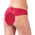 Cottelli - culotte ouverte femme avec nœud - rouge - XL