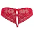 Cottelli - culotte ouverte femme avec nœud - rouge - XL