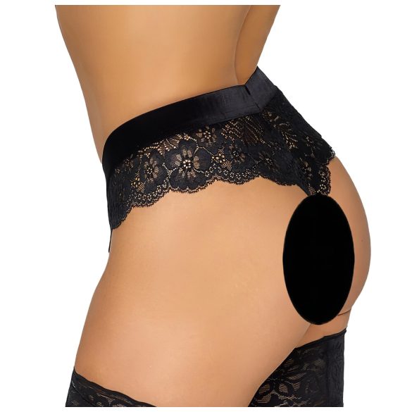 Cottelli Party - culotte en dentelle avec chaîne - noir
