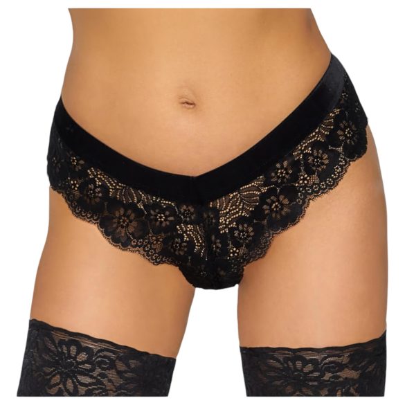 Cottelli Party - culotte en dentelle à chaîne (noir) - M