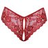 Cottelli - Culotte sexy en dentelle ouverte (rouge) - M