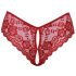 Cottelli - Culotte sexy en dentelle ouverte (rouge) - L