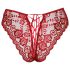Cottelli - Culotte sexy en dentelle ouverte (rouge) - L