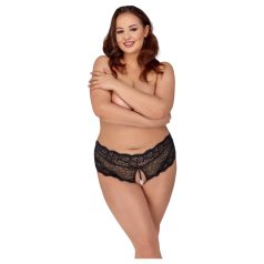 Cottelli Curves - culotte en dentelle ouverte (noir) - XL