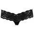 Cottelli - Tanga en dentelle avec perles - noir