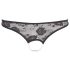 Cottelli - String dentelle ouvert avec perles (noir) - XL