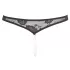 Cottelli - String ouvert avec perles - dentelle noire - XL