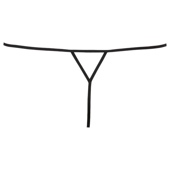 Cottelli - string ouvert femme avec strass - noir - M/L