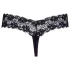 Cottelli - string perlé double - dentelle noire