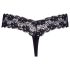 Cottelli - string perlé double dentelle (noir) - M