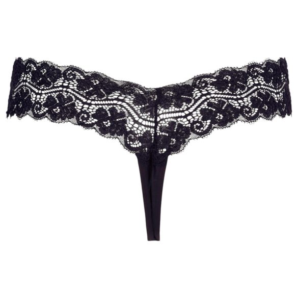 Cottelli - string perlé double - dentelle noire - XL