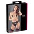 Cottelli - porte-jarretelles en dentelle et string (noir) - XL