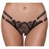 Cottelli - String luxe ouvert à anneaux (noir)