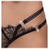 Cottelli - String luxe ouvert à anneaux (noir)