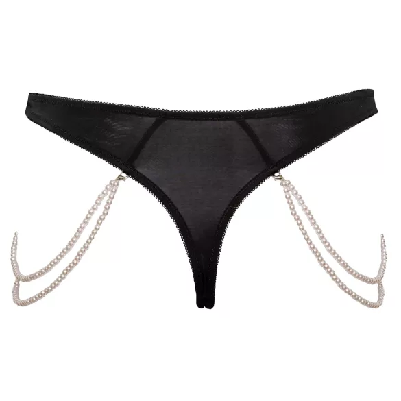 Cottelli - string perlé brodé de luxe (noir)