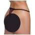 Cottelli - string perlé luxueux à motif rose - noir
