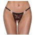 Cottelli - luxueuse culotte perlée rose (noir) - M/L