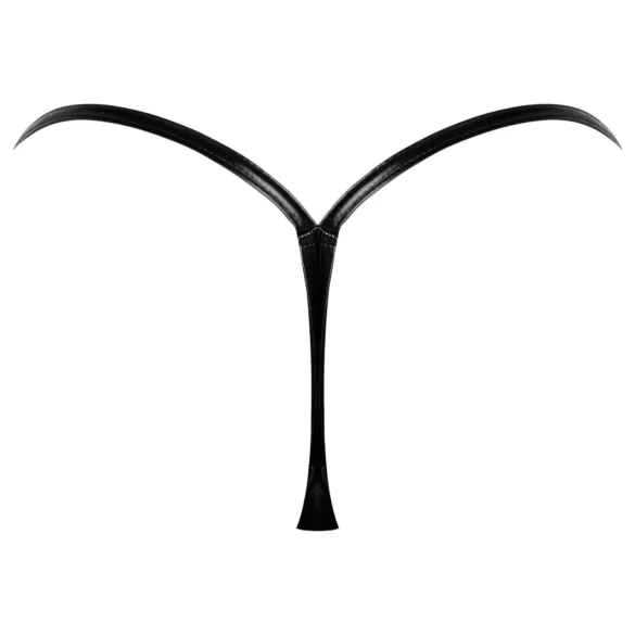 Noir - string femme effet brillant - noir