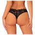 Obsessive Donna Dream - culotte en dentelle ouverte (noir)