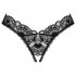 Obsessive Donna Dream - culotte en dentelle ouverte (noir)