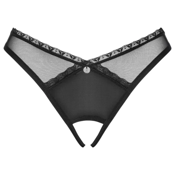Obsessive - string ouvert - dentelle noire - M/L