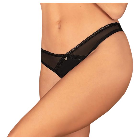 Obsessive Latinesa - tanga ouvert (noir) - XL/XXL
