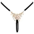 Cottelli - string ouvert avec ornement - dentelle noire - taille S-L