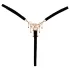 Cottelli - string ouvert avec ornement - dentelle noire - taille S-L