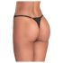Obsessive - tanga transparent en dentelle (noir) - L/XL