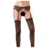 NO:XQSE - Ensemble porte-jarretelles dentelle noir - M/L