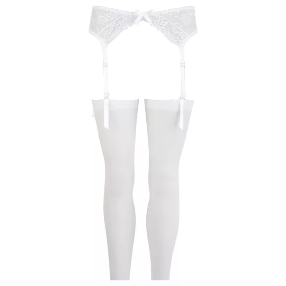 NO:XQSE - Ensemble porte-jarretelles en dentelle - blanc - M/L