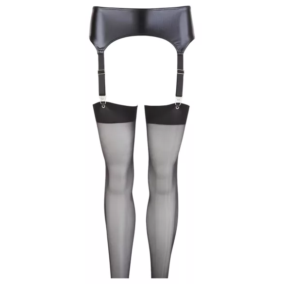 NO:XQSE - Ensemble porte-jarretelles effet brillant - L
