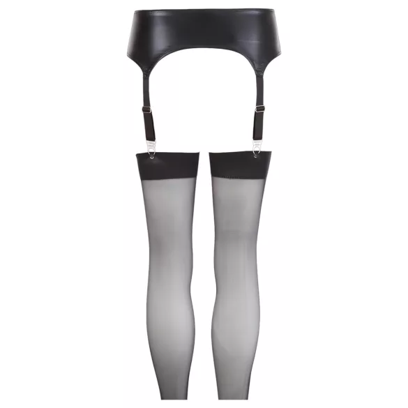 NO:XQSE - Ensemble porte-jarretelles effet brillant - L