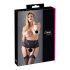Cottelli Taille Plus - porte-jarretelles dentelle et lacets (noir) - XL