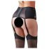Cottelli Taille Plus - porte-jarretelles dentelle et lacets (noir) - XL