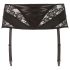 Cottelli Plus Size - porte-jarretelles dentelle corseté (noir) - 2XL
